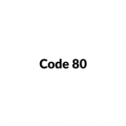 Standaard code 80